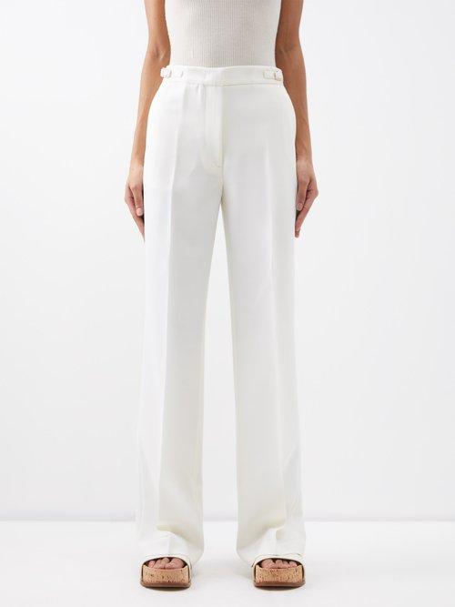 Gabriela Hearst - Vesta Wide-leg Wool Trousers - Womens - Ivory