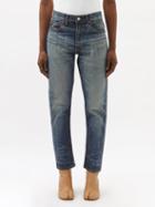 Junya Watanabe - X Levi's Faded High-rise Straight-leg Jeans - Womens - Denim