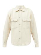 Frame - Patch-pocket Cotton-blend Jersey Shirt - Mens - Cream