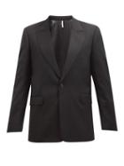 Sunflower - Classic Peak-lapel Wool Suit Jacket - Mens - Black