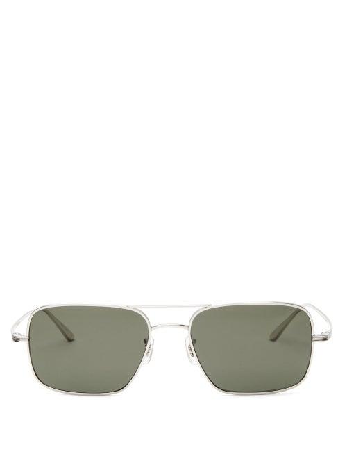 Matchesfashion.com The Row - X Oliver Peoples Victory La Square Sunglasses - Womens - Black