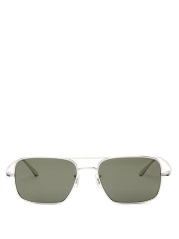 Matchesfashion.com The Row - X Oliver Peoples Victory La Square Sunglasses - Womens - Black