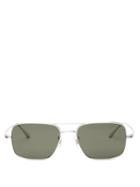 Matchesfashion.com The Row - X Oliver Peoples Victory La Square Sunglasses - Womens - Black