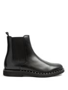 Valentino Micro Rockstud Leather Chelsea Boots