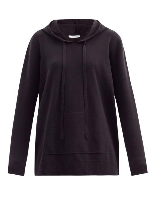 Matchesfashion.com Live The Process - Knitted Hooded Sweatshirt - Womens - Black