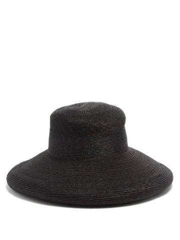 Matchesfashion.com Eliurpi - Capelina Straw Hat - Womens - Black
