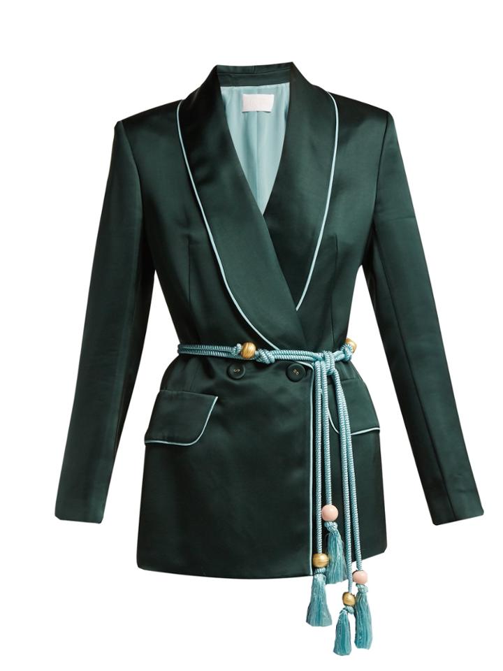Peter Pilotto Single-breasted Satin Blazer