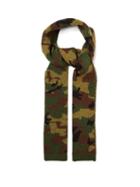 Matchesfashion.com Miu Miu - Camouflage Jacquard Wool Scarf - Womens - Khaki