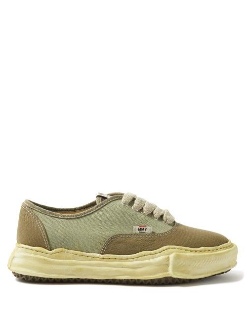 Mihara Yasuhiro - Baker Original Sole Cotton-canvas Trainers - Mens - Green