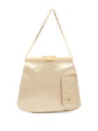Matchesfashion.com Bienen-davis - 4am Gold Odyssey Crystal And Satin Clutch - Womens - Gold