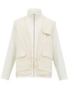 Matchesfashion.com Jacquemus - Layered Gilet Cotton Canvas Jacket - Mens - White