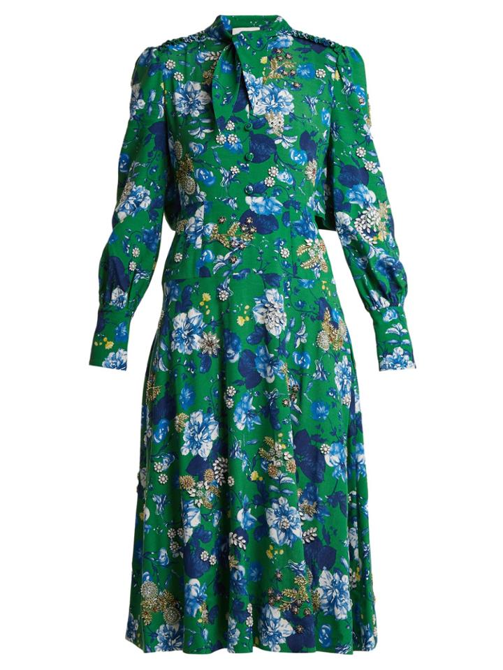 Erdem Ellera Elizabeth Garden-print Dress