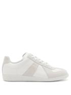 Maison Margiela - Replica Suede-panel Leather Trainers - Mens - White