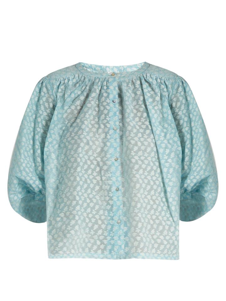 Thierry Colson Pandora Fil Coup Silk-gauze Blouse