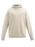 Matchesfashion.com Marni - Daisy-print Cotton-jersey Hooded Sweatshirt - Mens - Light Grey