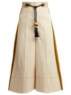Peter Pilotto High-rise Wide-leg Twill Trousers