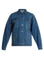 Stella Mccartney Oversized Star-embroidered Denim Jacket