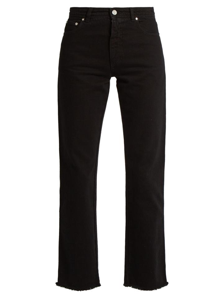 Alexachung Frayed-hem High-rise Cropped Jeans