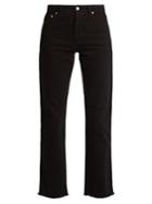 Alexachung Frayed-hem High-rise Cropped Jeans