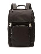Matchesfashion.com Prada - Front Pocket Nylon Backpack - Mens - Black