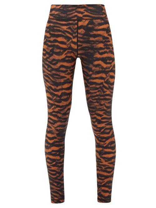 Matchesfashion.com The Upside - Tiger Print High Rise Leggings - Womens - Animal