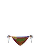 Ladies Beachwear Versace - Medusa Renaissance-print Bikini Briefs - Womens - Blue Multi