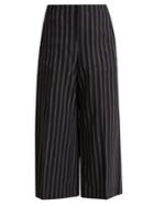 Acne Studios Texel Pinstriped Wool Cropped Trousers