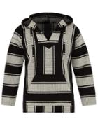 Matchesfashion.com Alanui - Baja Stripe Knit Hooded Sweater - Mens - Grey Multi