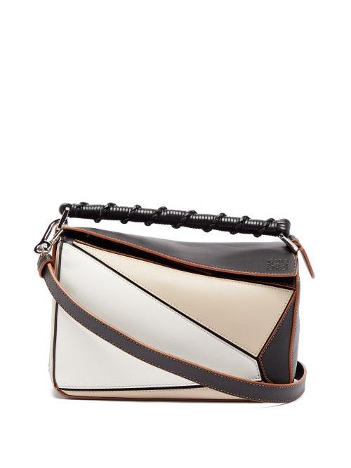 Matchesfashion.com Loewe - Puzzle Small Leather Cross-body Bag - Womens - Grey Multi