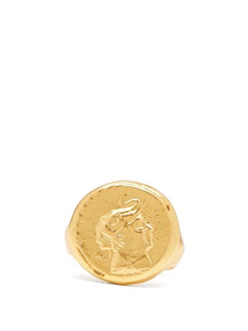 Matchesfashion.com Dear Letterman - Ahdeem 22kt Gold Vermeil Ring - Mens - Gold