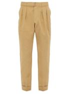 Matchesfashion.com Officine Gnrale - Pierre Belted Trousers - Mens - Tan