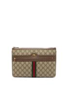 Gucci - Gg-logo Coated-canvas Pouch - Womens - Beige Multi