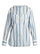 Matchesfashion.com Sportmax - Tequila Shirt - Womens - Blue Stripe