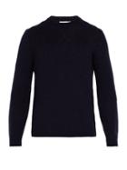 Matchesfashion.com Sunspel - Merino Wool Blend Sweater - Mens - Navy