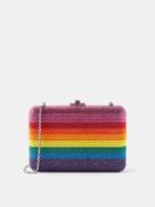 Judith Leiber - Rainbow Crystal-embellished Box Clutch Bag - Womens - Multi