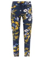 Matchesfashion.com The Upside - Kauai Floral-print Jersey Leggings - Womens - Navy Multi