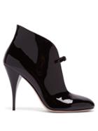 Matchesfashion.com Miu Miu - Patent Leather Ankle Boots - Womens - Black