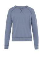 Matchesfashion.com Officine Gnrale - Clement Crew Neck Cotton Jersey Sweatshirt - Mens - Grey Multi