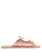 Matchesfashion.com Carlotha Ray - Adele Bow-tie Satin Sandals - Womens - Pink