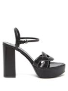 Matchesfashion.com Fabrizio Viti - Forever Crossover Leather Platform Sandals - Womens - Black