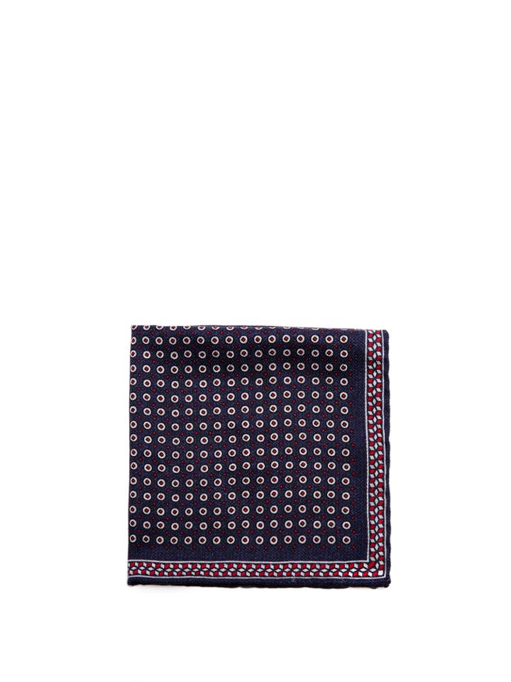 Brunello Cucinelli Geometric-print Silk Pocket Square