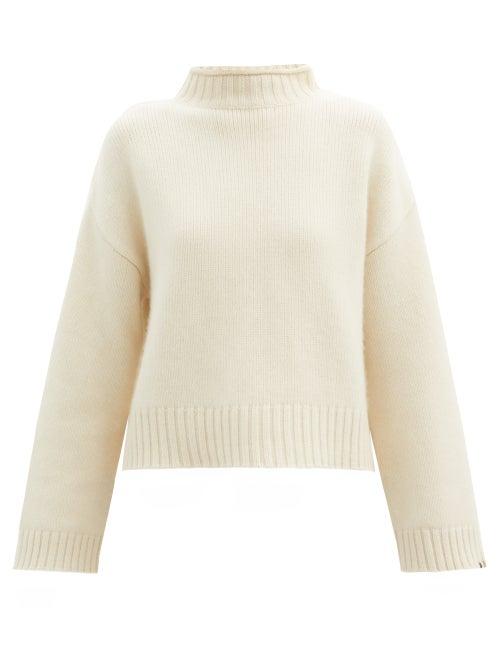 Matchesfashion.com Extreme Cashmere - No.163 Ken Stretch-cashmere Sweater - Womens - Ivory