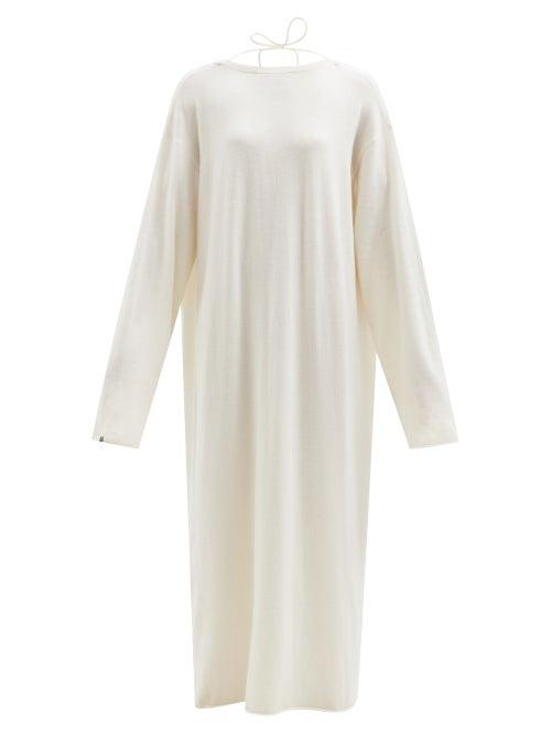 Extreme Cashmere - No.192 Scoop Stretch-cashmere Maxi Dress - Womens - Ivory