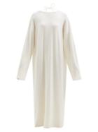Extreme Cashmere - No.192 Scoop Stretch-cashmere Maxi Dress - Womens - Ivory