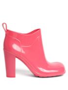 Bottega Veneta - Block-heel Rubber Ankle Boots - Womens - Pink