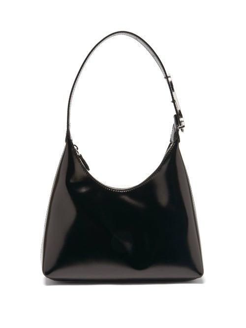 Matchesfashion.com Staud - Scotty Polished-leather Handbag - Womens - Black