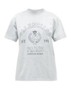 Balenciaga - College 1917 Paris-logo Cotton-jersey T-shirt - Womens - Grey