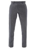 Matchesfashion.com Incotex - Verve Slim-leg Cotton-blend Chambray Trousers - Mens - Denim