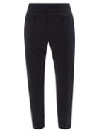 Ermenegildo Zegna - Raised-seam Wool-terry Track Pants - Mens - Navy