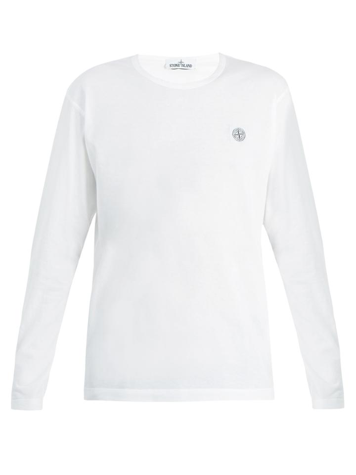 Stone Island Long-sleeved Cotton-jersey T-shirt